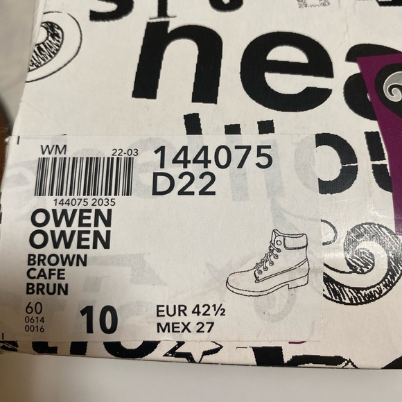 NIB Brash Lightweight Brown Lace Up Ankle Boots Size 10 - Picture 9 of 10